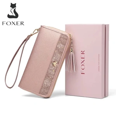 Ví da bò FOXER dài sang trọng, đựng thẻ tín dụng & tiền xu - giá chỉ 519.999₫ 10