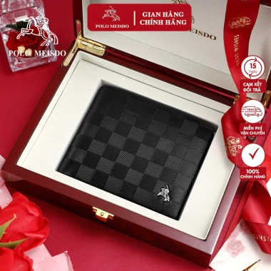 Ví Da Bò Nam Cao Cấp POLO MEISDO Sang Trọng - Da Bò Thật 100%, Bảo Hành 12 Tháng, Giá Ưu Đãi 1.4 Triệu