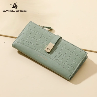Ví da cá sấu David Jones Paris 2 ngăn gập lại cho nữ - Giá chỉ 249.000 VND 2