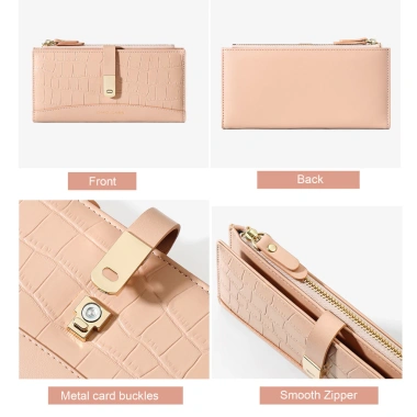 Ví da cá sấu David Jones Paris 2 ngăn gập lại cho nữ - Giá chỉ 249.000 VND 8
