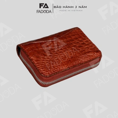 Ví da cá sấu mini FA DO DA FCW27 - Nhiều ngăn đựng thẻ, giá ưu đãi 379.000₫