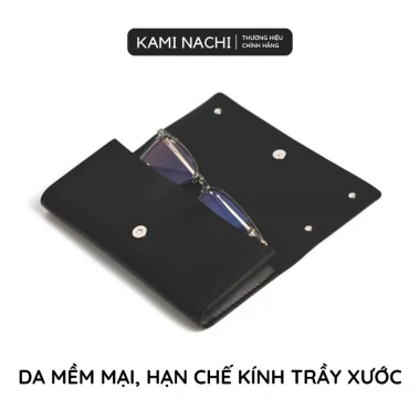 Ví da đựng mắt kính gương sang trọng KAMI NACHI - Giá chỉ 120.000đ, giảm mạnh 2