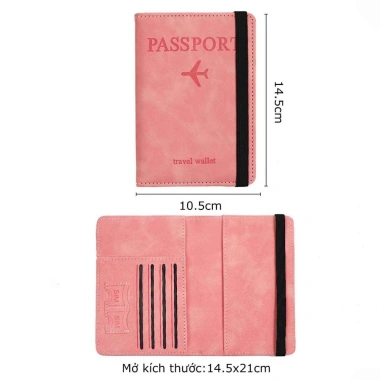 Ví da đựng passport BENTA đa màu sắc, nhiều ngăn, PU cao cấp chống thấm nước - Giá chỉ 59.800đ 6