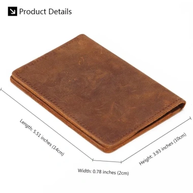 Ví da hộ chiếu vintage nam - Sang trọng, bảo vệ an toàn, chỉ 210.600₫