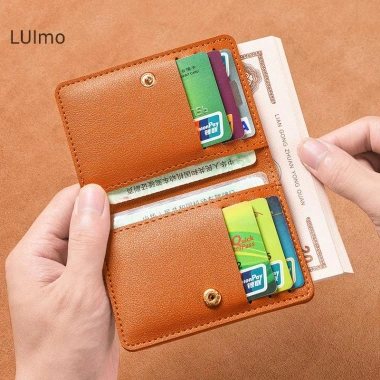Ví da màu trơn nữ, nút mỏng, túi đựng tiền thẻ tín dụng SBS - Chỉ 41.100₫ 2 Ví da màu trơn nữ, nút mỏng, túi đựng tiền thẻ tín dụng SBS - Chỉ 41.100₫ 2