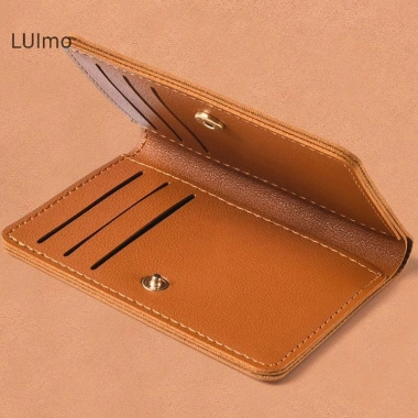 Ví da màu trơn nữ, nút mỏng, túi đựng tiền thẻ tín dụng SBS - Chỉ 41.100₫
