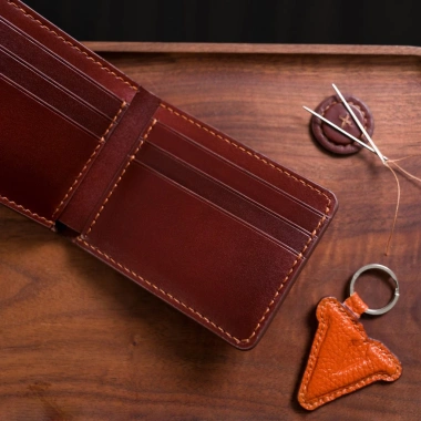Ví da Mini dáng đứng da bò nhập khẩu - Handmade Mino Crafts, giá chỉ 450k 3 Ví da Mini dáng đứng da bò nhập khẩu - Handmade Mino Crafts, giá chỉ 450k 3