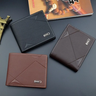 Ví da nam cá tính Bifold sang trọng khắc tên Quà tặng ngày của Cha 90k