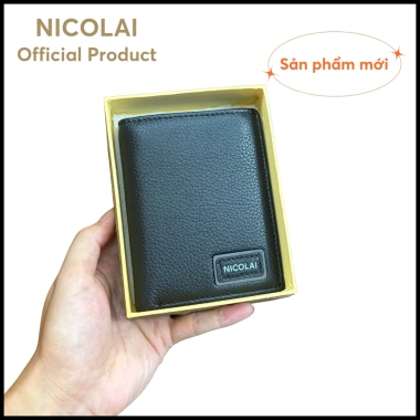 Ví da nam dáng đứng cao cấp Nicolai: Thời trang full hộp, giá chỉ 270.000₫