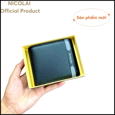 Ví da nam dạng ngang cao cấp full hộp NICOLAI - Giá ưu đãi 270k