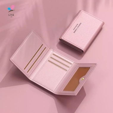 Ví da nam nữ đa năng, ngăn thẻ & tiền xu, dụng cụ sắp xếp tiền di động 8