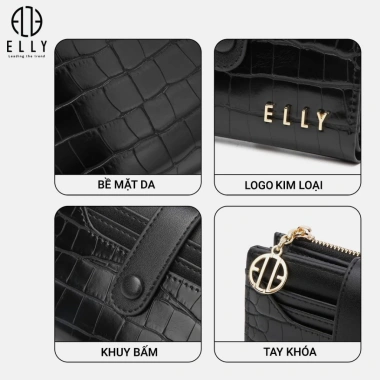 Ví da nữ cầm tay ELLY EVH108 – Thiết kế sang trọng, giá ưu đãi 524.250đ 5