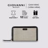 Ví Da Nữ Giovanni Long Zip – Vải Viền Da Bò Cao Cấp, Giá 1.449.000₫ 2