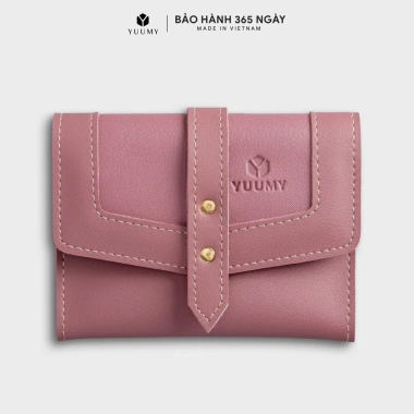 Ví da nữ mini YUUMY YV29 - Nhỏ gọn, đa màu, đựng tiền thẻ, free ship, chỉ 690.000₫