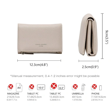 Ví Da PU David Jones Paris Họa Tiết Cá Sấu Dành Cho Nữ – Đựng Thẻ, Giảm còn 264.000đ 5