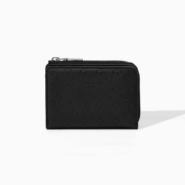 Ví da PU unisex RONAN dập chìm monogram, trượt nước, nhiều ngăn tiền thẻ - 249k
