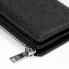 Ví da PU unisex RONAN dập chìm monogram, trượt nước, nhiều ngăn tiền thẻ - 249k 3