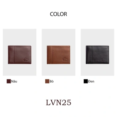 Ví da thật LATA LVN25 cho nam nữ - Giao hàng miễn phí, giảm còn 930.000₫ 7