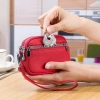 Ví Da Thật Nữ Mini Hai Lớp Dây Kéo - Phong Cách Mới, Chính Hãng, Giá 197k 5