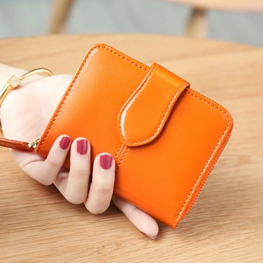 Ví Da Thật Nữ Retro Dầu Sáp Đa Năng Ngắn Gọn, Đựng Thẻ và Tiền, Giá Ưu Đãi 291k 6