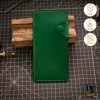 Ví Dài Da Bò Thật Nam Nữ Mino Crafts - Khâu tay, cúc bấm, cao cấp - Giá 300k