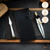 Ví Dài Da Bò Thật Nam Nữ Mino Crafts - Khâu tay, cúc bấm, cao cấp - Giá 300k 2