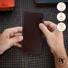 Ví Dài Da Bò Thật Nam Nữ Mino Crafts - Khâu tay, cúc bấm, cao cấp - Giá 300k 7