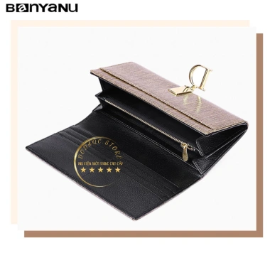 Ví Dài Nữ Cầm Tay Da Bò BANYANU 3.212 - Dự Tiệc, Quà Tặng Sinh Nhật, Giá 325.000 6