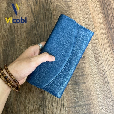 Ví dài nữ da bò Harris Vicobi D5 - Bóp cầm tay đựng thẻ, giấy tờ, chỉ 469.000₫ 8