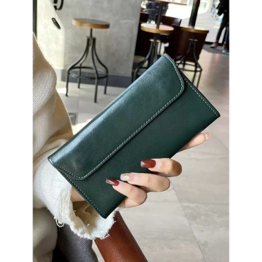 Ví dài nữ da bò lớp đầu, khóa an toàn, thiết kế mỏng thời trang Châu Âu Mỹ - 259.663₫ 3 Ví dài nữ da bò lớp đầu, khóa an toàn, thiết kế mỏng thời trang Châu Âu Mỹ - 259.663₫ 3