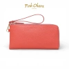 Ví Dài Nữ Khóa Kéo Da Bò Thật Pink Ohara - Thiết Kế Sang Trọng, Giá chỉ 820.000₫