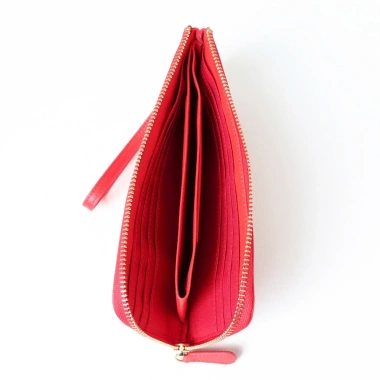 Ví Dài Nữ Khóa Kéo Da Bò Thật Pink Ohara - Thiết Kế Sang Trọng, Giá chỉ 820.000₫