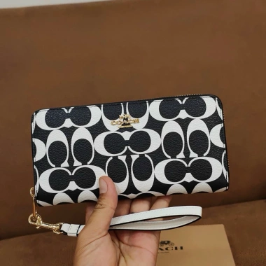 Ví dài unisex zip full box, thiết kế dài, khóa kéo an toàn, giảm giá 20% còn 550.000₫