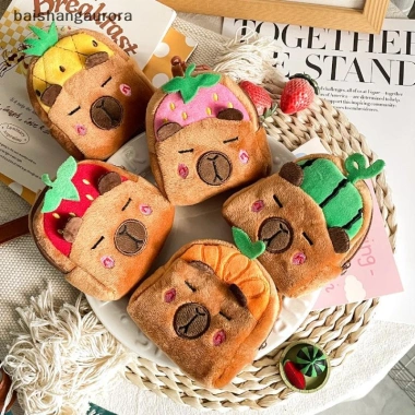 Ví Dây Kéo Capybara Kawaii – Túi Bảo Quản Tiền, Son, Tai Nghe Dễ Thương, 41.288₫