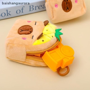 Ví Dây Kéo Capybara Kawaii – Túi Bảo Quản Tiền, Son, Tai Nghe Dễ Thương, 41.288₫