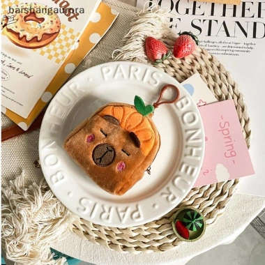 Ví Dây Kéo Capybara Kawaii – Túi Bảo Quản Tiền, Son, Tai Nghe Dễ Thương, 41.288₫