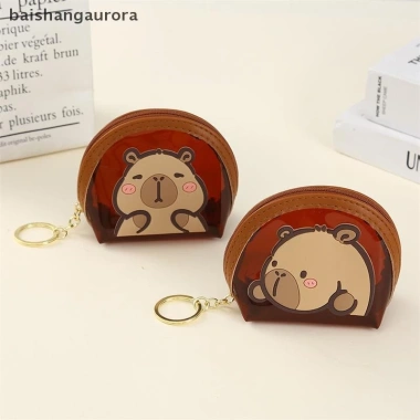 Ví Dây Kéo Capybara Kawaii – Túi Bảo Quản Tiền, Son, Tai Nghe Dễ Thương, 41.288₫