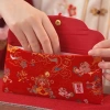 Ví đỏ Tết Nguyên Đán SJJL - Túi tiền trẻ em thêu thổ cẩm polyester, quà tặng Thần tài mùa xuân, giảm còn 140,140₫ 4
