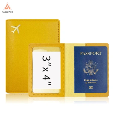 Ví du lịch da SAjeNH Nam Nữ hộ chiếu & thẻ tín dụng, hộp đựng thời trang, bảo vệ an toàn, mới 27k 4 Ví du lịch da SAjeNH Nam Nữ hộ chiếu & thẻ tín dụng, hộp đựng thời trang, bảo vệ an toàn, mới 27k 4