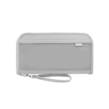 Ví du lịch UUMIR hộp đựng hộ chiếu gia đình dung tích lớn, chống trộm RFID chặn thẻ ID, màu trơn