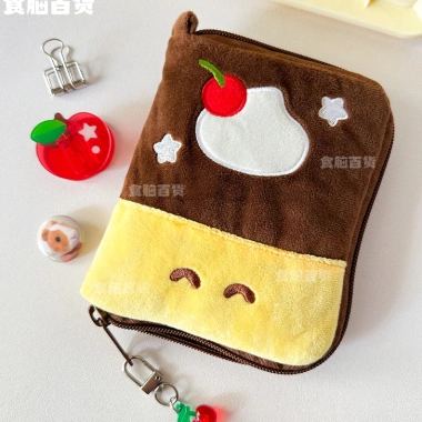 Ví đựng hộ chiếu Pudding dễ thương – Túi vải bông cho thẻ, hộ chiếu du lịch
