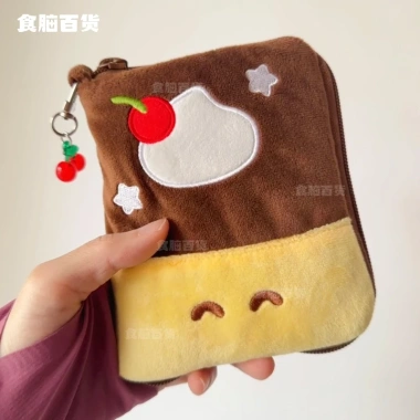 Ví đựng hộ chiếu Pudding dễ thương – Túi vải bông cho thẻ, hộ chiếu du lịch