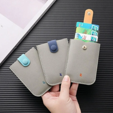 Ví đựng thẻ che giấu đa lớp OLVIDO da PU, hộp ID kéo 4 ngăn mỏng nam - chỉ 76.680₫