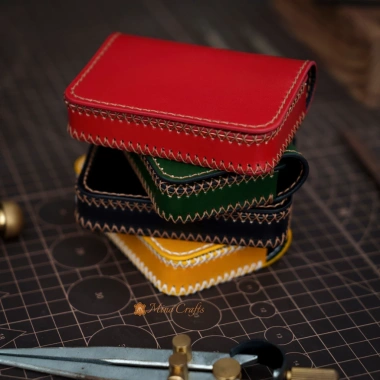 Ví đựng thẻ da bò nhập khẩu Handmade Mino Crafts - Thiết kế sang trọng, giá chỉ 350.000₫ (giá gốc 430.500₫)