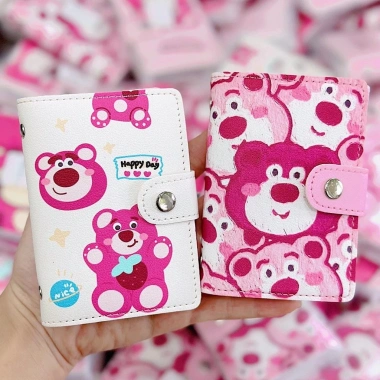 Ví đựng thẻ đa ngăn cỡ lớn họa tiết gấu dâu tây - Xinh xắn, dễ thương, giảm 23% 7