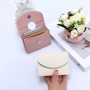 Ví đựng thẻ ngắn khóa kéo màu trơn cho nữ - Đựng tiền xu tiện lợi, giá 51.367₫, giao hàng địa phương