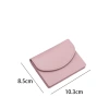 Ví đựng thẻ ngắn khóa kéo màu trơn cho nữ - Đựng tiền xu tiện lợi, giá 51.367₫, giao hàng địa phương 8