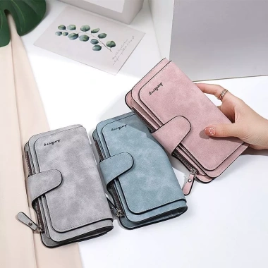 Ví Đựng Thẻ Nữ Cao Cấp Da Mềm Mờ - Dài, Nhiều Khe, Gấp Đựng Thẻ Tiện Lợi 2