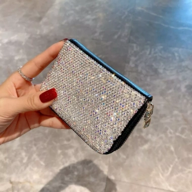 Ví đựng thẻ nữ đa ngăn mini, bọc card ngắn đính đá kim cương nhân tạo - Giá 216.000₫ 7 Ví đựng thẻ nữ đa ngăn mini, bọc card ngắn đính đá kim cương nhân tạo - Giá 216.000₫ 7