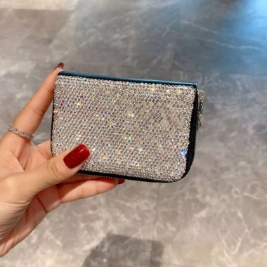 Ví đựng thẻ nữ đa ngăn mini, bọc card ngắn đính đá kim cương nhân tạo - Giá 216.000₫ 10 Ví đựng thẻ nữ đa ngăn mini, bọc card ngắn đính đá kim cương nhân tạo - Giá 216.000₫ 10